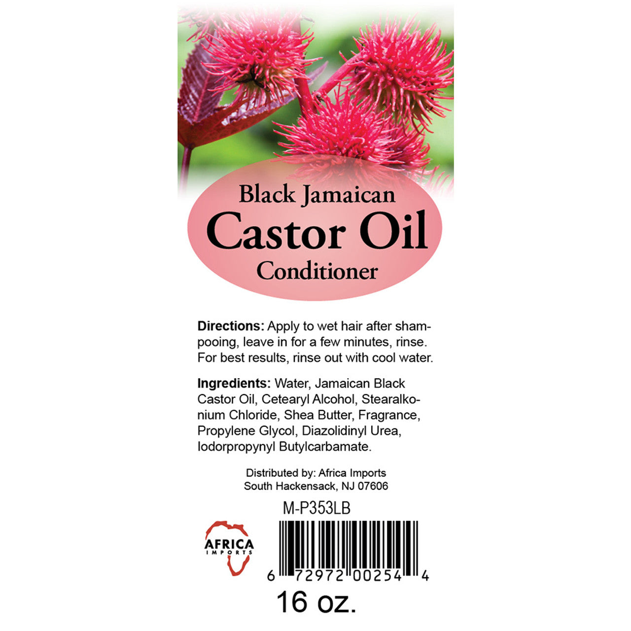 Black Jamaican Castor Conditioner: 16 oz